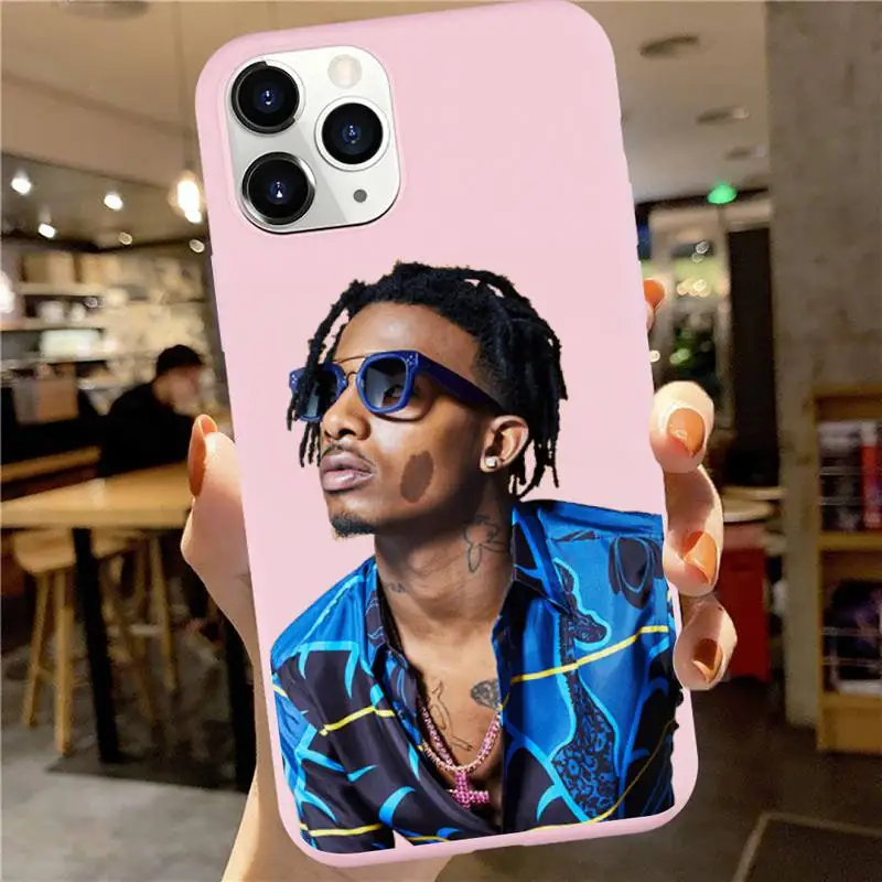 

American rapper Playboi Carti Phone Case Candy Color for iPhone 6 7 8 11 12 s mini pro X XS XR MAX Plus