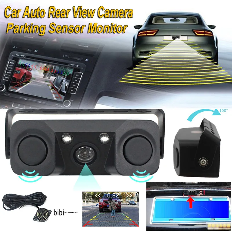Автомобильная камера заднего вида парковочный датчик Монитор 12В обратный