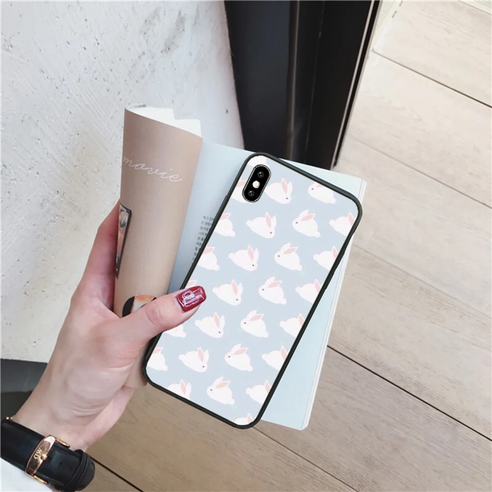 Reayou милый слон Кролик Мягкий силиконовый чехол из ТПУ для телефона iPhone 11 pro XS MAX 8 7 6