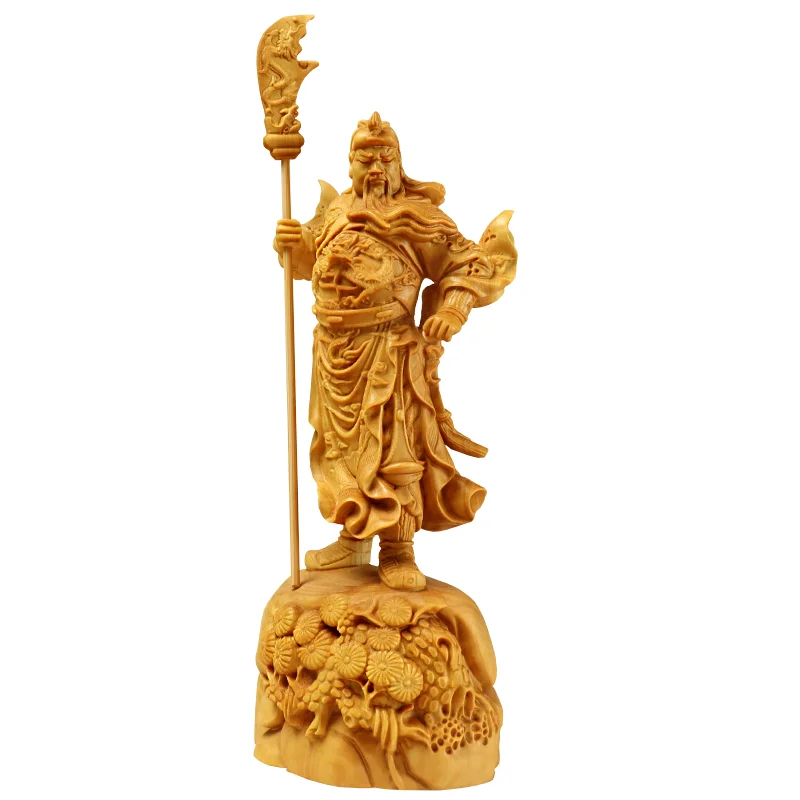 18 см guan gong деревянные фигурки ручной работы собирают Богатство Бог Guan yu