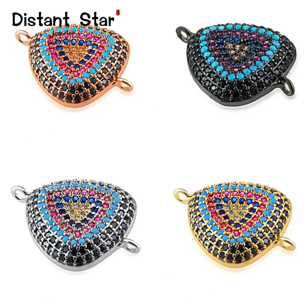 Изысканные медные аксессуары для ювелирных браслетов 22*16 мм кубический цирконий