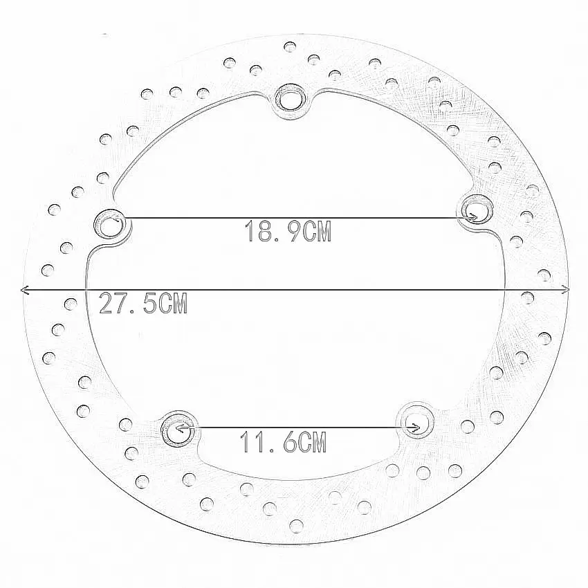 

Motorcycle Rear Brake disc Rotor For BMW R1100RT R 1100 RT 1994-2001 R1150GS Adventure R1150R R1150RS R1150RT R1150R Rockster
