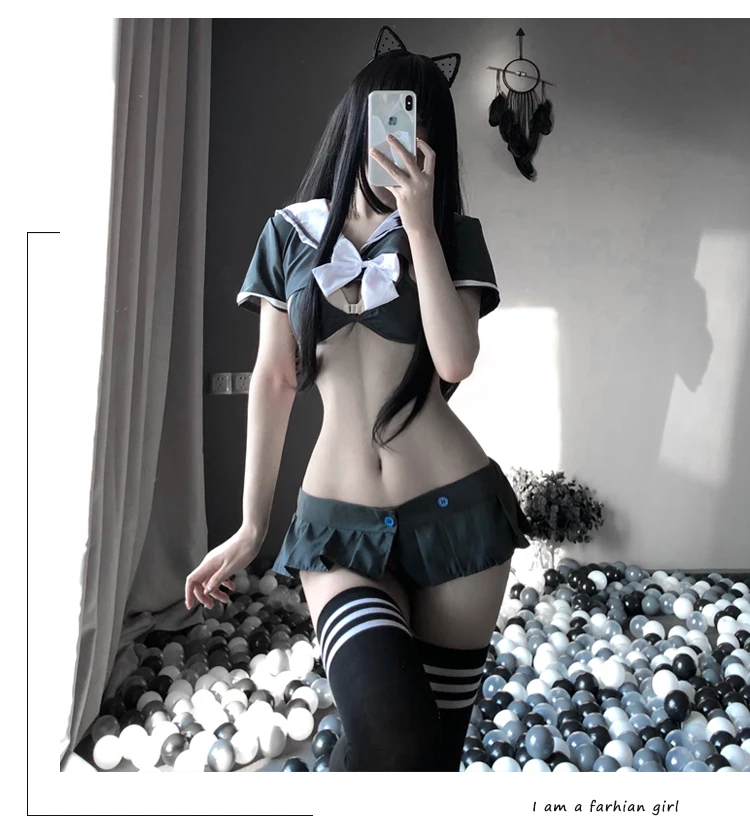 

Japanese Girls College Style Sexy Jk Office Student Costume Schoolgirl Lingerie School Girl Women Cosplay Halloween Uniform