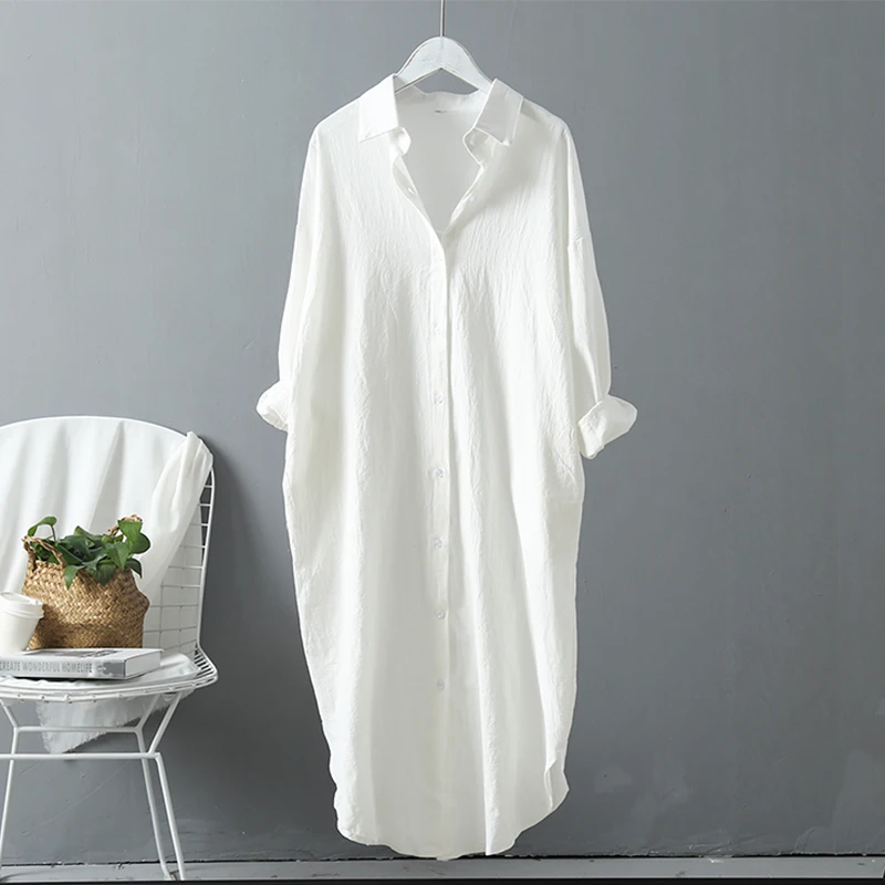 Рубашка женская Повседневная офисная с длинным рукавом модная блузка из хлопка и