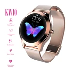 Женские умные часы KW10, водонепроницаемый IP68 браслет с Bluetooth и пульсометром, для устройств на Android и iOS, смарт-часы