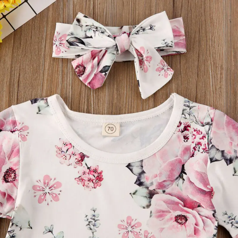 New 2PCS Toddler Kids Baby Girl Dress Flower Party Tutu Princess Clothes | Детская одежда и обувь