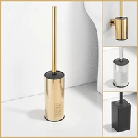 stainless steel wall mounted toilet brush household no dead angle cleaning tool electroplating light luxury bathroom accessories