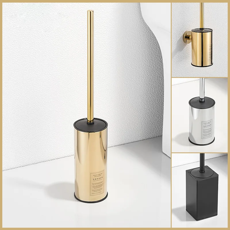 Cepillo de ba&ntilde;o de acero inoxidable montado en la pared para el hogar, herramienta de limpieza sin &aacute;ngulo muerto, luz galvanizada, accesorios de ba&ntilde;o de lujo-0