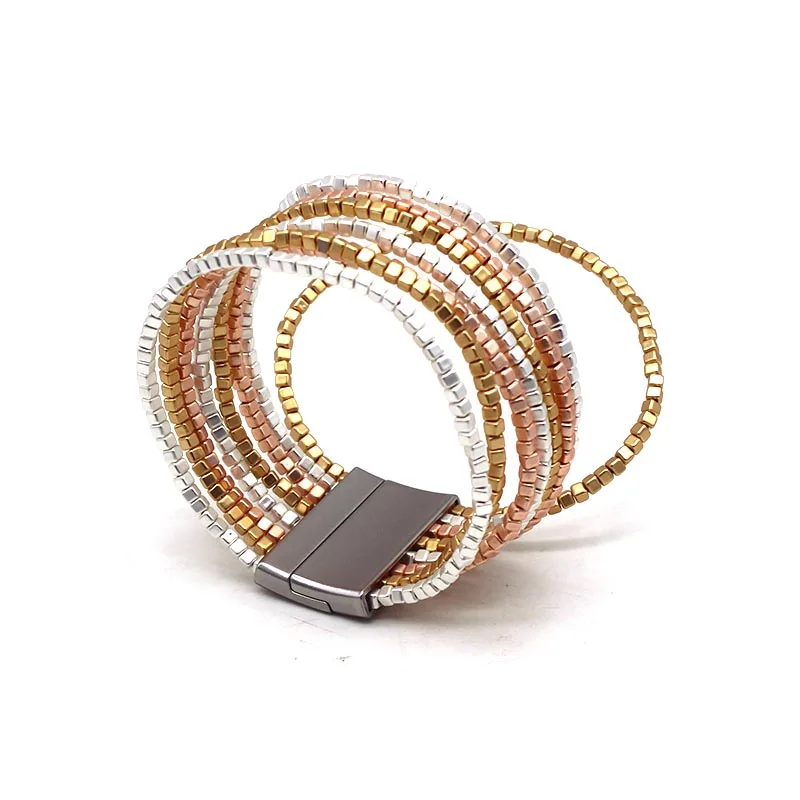 D & более цветной многослойный браслет для женщин модные ювелирные изделия женские браслеты Очаровательные