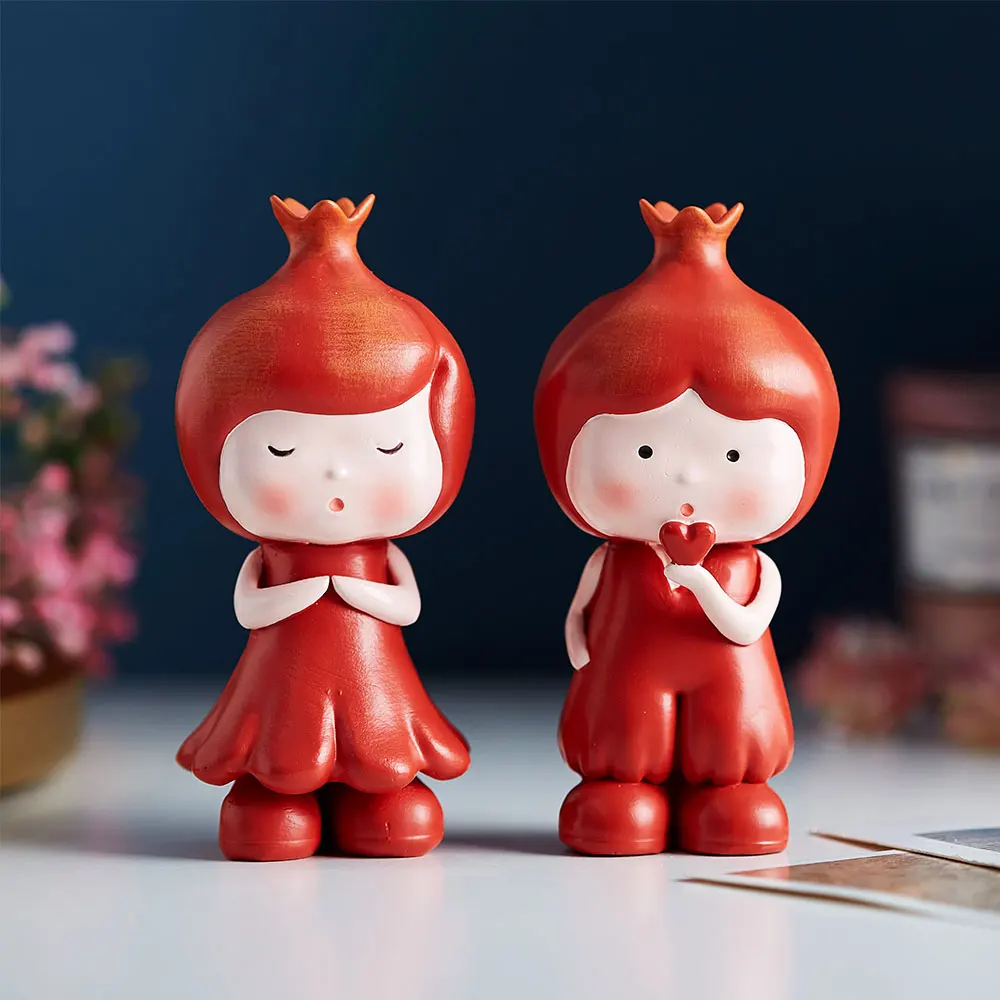 Креативные Мультяшные резиновые пары красивые настольные украшения украшение