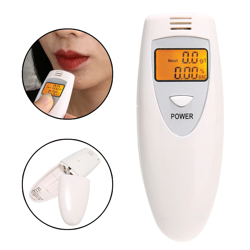 1 шт. автомобильный портативный ЖК цифровой алкотестер для дыхания