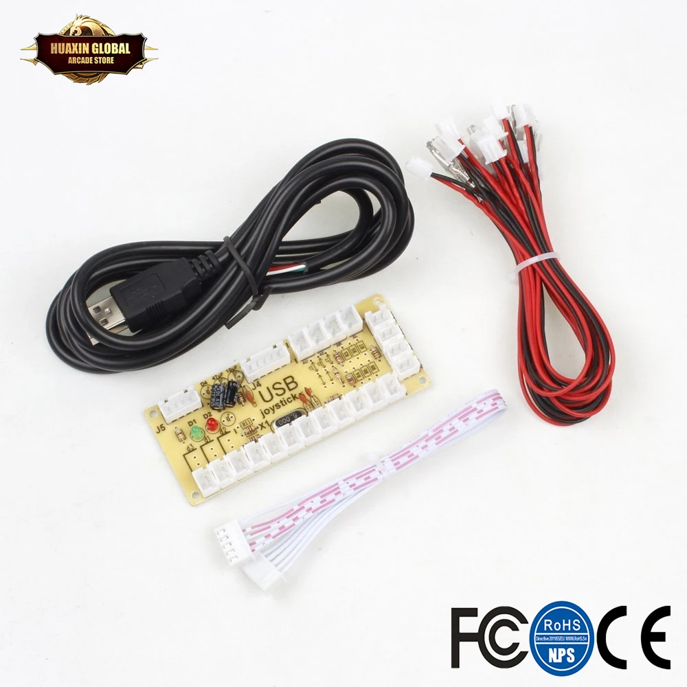 Zero Delay аркадная игра USB энкодер ПК для джойстика маме и Raspberry Pi Retropie проектов