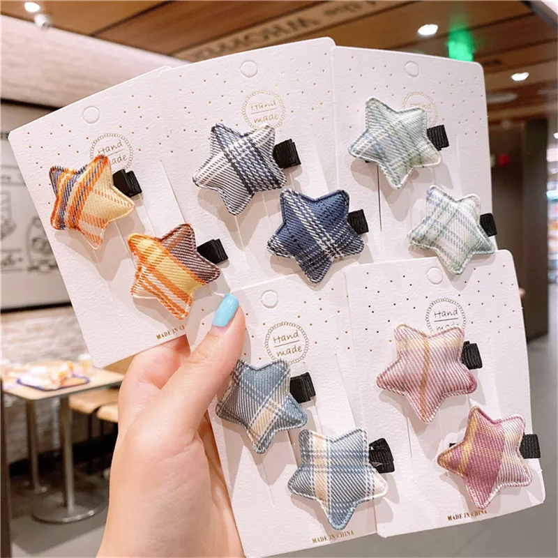 Новые модные детские заколки для волос с маленькими звездами Детская шпилька