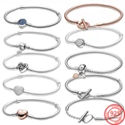 Классический женский серебряный браслет с застежкой в виде ромашки