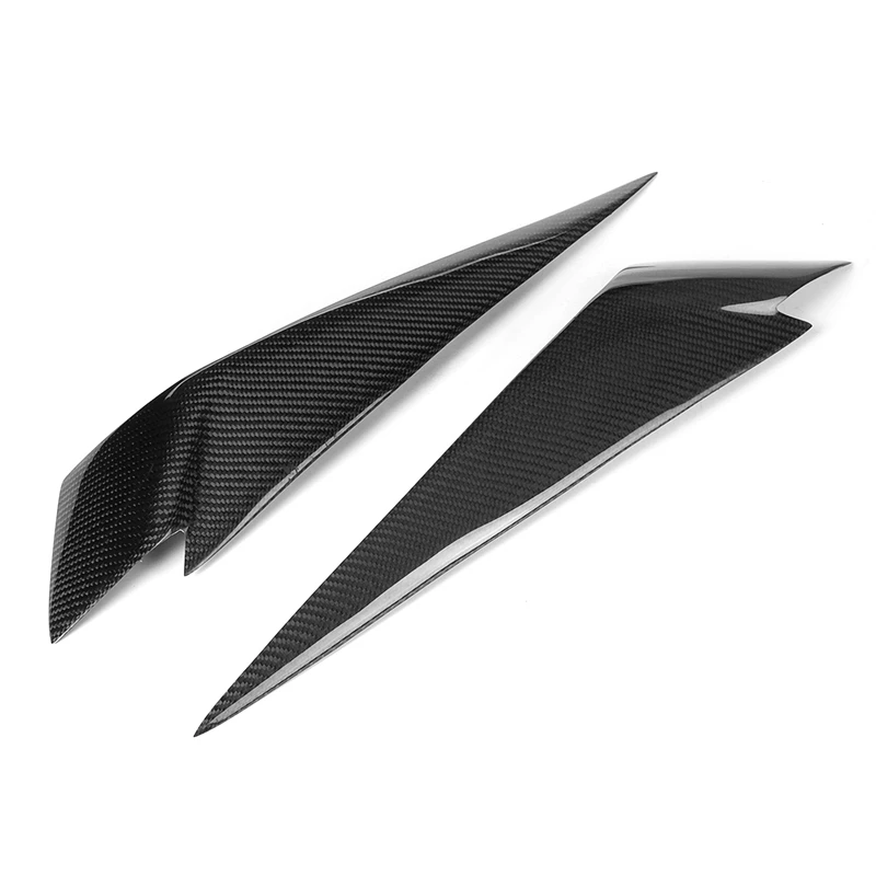 1Pair Carbon Fiber Headlight Eyebrows Cover Eyelids Trim For Bmw X1 E84 2009-2014 Car Styling Front | Автомобили и мотоциклы