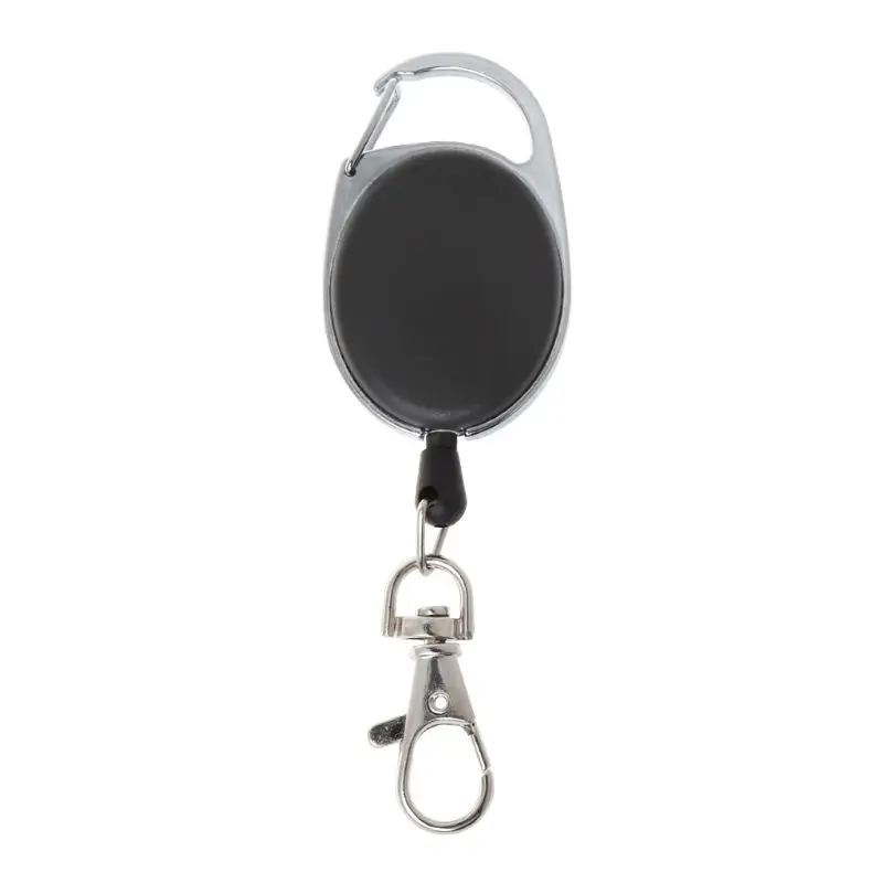 

60cm Retractable Reel Keychain Anti Lost Anti-theft Belt Clip Outdoor Carabiner