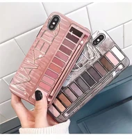 phone case eye shadow box pattern mobile phone case cover for iphone 6 7 8 11 plus xs max xr grey pink