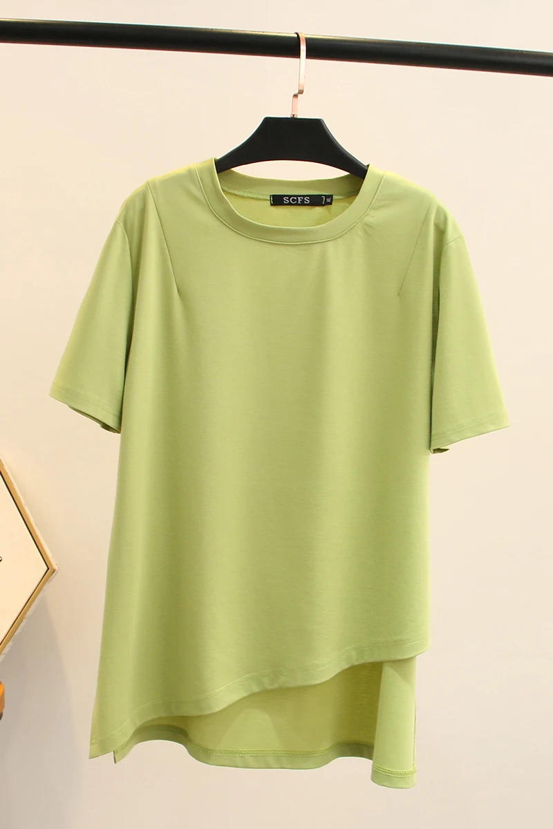 

2021 New Spring Summer Women Female Sexy Polyester Oversize Plus Size t-shirt Brand tShirt Outwear