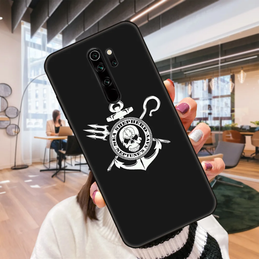 Чехол для телефона Xiaomi Redmi Note 8 8T 7 7A 9 9S 8A 4 5 Pro черный чехол водонепроницаемый