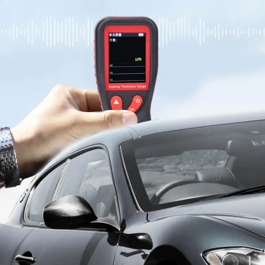 

Coating Thickness Meter Digital Portable Voice Broadcast Car Automobile Paint Detector Coating Thickness Gauge Tester