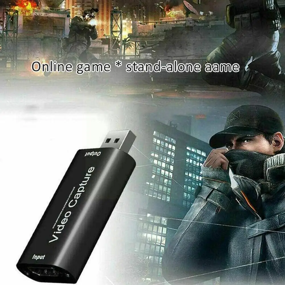 

Compatible Capture Card 4k Video Usb Capture Video Grabber Record Box For Ps4 Dvd Streaming Camcorder Camera Recording E0u9