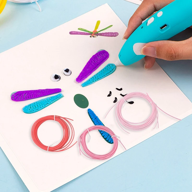 Нить 1 75 мм 6 цветов 3D-печать 3d-ручка пластиковый 3D-принтер пла-нить 3d-ручки