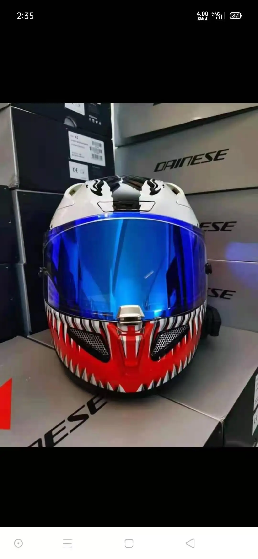 

HJ-26 Shield Visor for Venom Rpha-11&RPHA-70 Helmet Transparent Gold Blue Chrome Lens