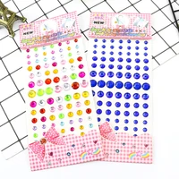 1pc acrylic diy drill stickers kawaii car mobile phone decorative notebooks accessories supplies child stationery