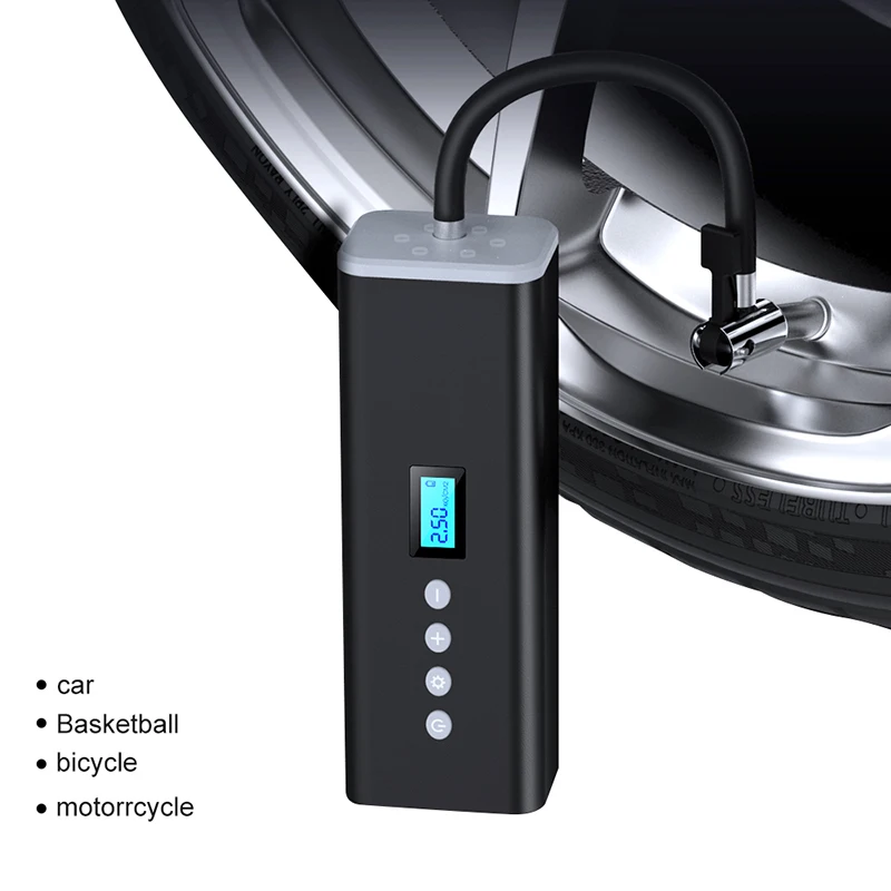 Беспроводной автомобильный воздушный компрессор портативный Электрический