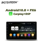 Автомобильный DVD-плеер Carplay PX6 DSP, Android 11, 4 Гб + 64 ГБ, 10,1 дюйма, 2din, GPS, RDS, радио, Wi-Fi, Bluetooth 5 для универсального Nissan
