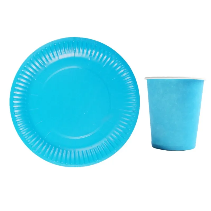 20pcs/set Birthday Wedding Decorations Rose Red Disposable Tableware Cups Plates Paper Straws Party Supplies Baby Shower Favors | Дом и сад