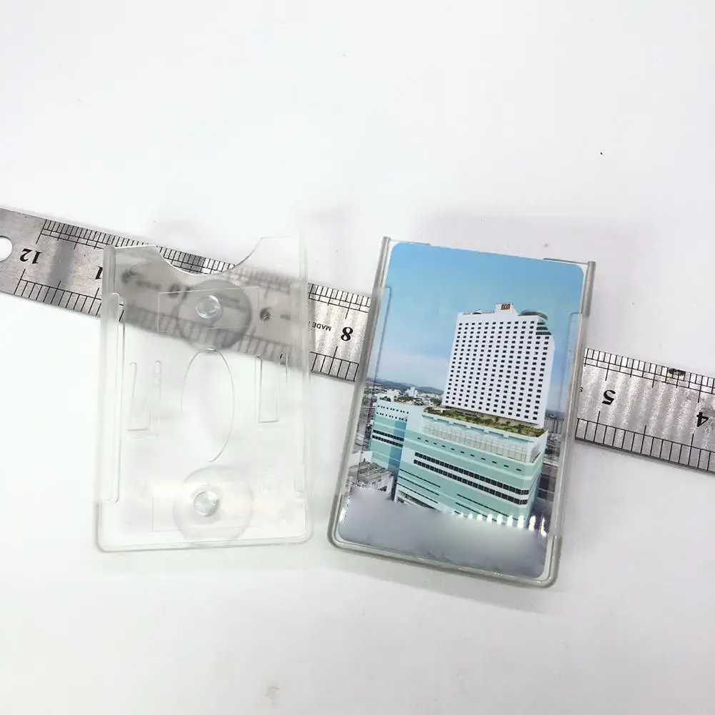 

Прозрачный Автомобильный держатель для карт ID IC, держатель на присоске, стекло для ветрового стекла, парковочная партия, быстрая защита от в...