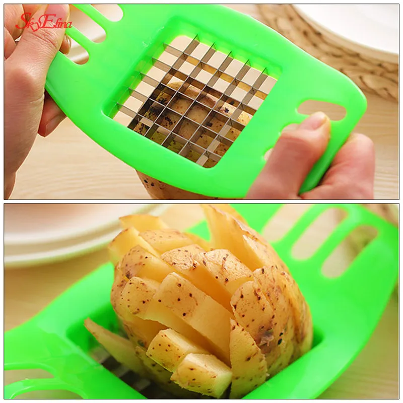 Нож для резки картофеля и овощей резак фри измельчитель картофельных чипсов