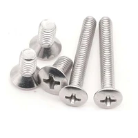 gb820 din966 a2 70 304 stainless steel cross recessed phillips raised countersunk head half oval screw bolt m2 m2 5 m3 m4 m5 m6