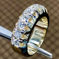 new designer luxury white zircon rings for women trendy gold color female jewelry engagement party valentine gifts