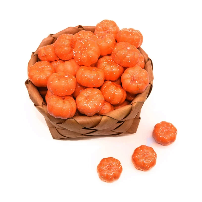 

25pcs/lot Simulation Vegetable Halloween Artificial Pumpkin Diy Craft Wedding Birthday Party Halloween Decoration Home Decor
