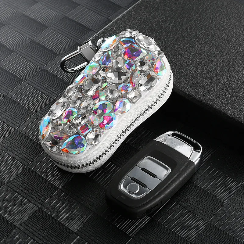 Красивые женские ключа автомобиля чехол сумка для хранения с Стразы Benz BMW Audi Buick