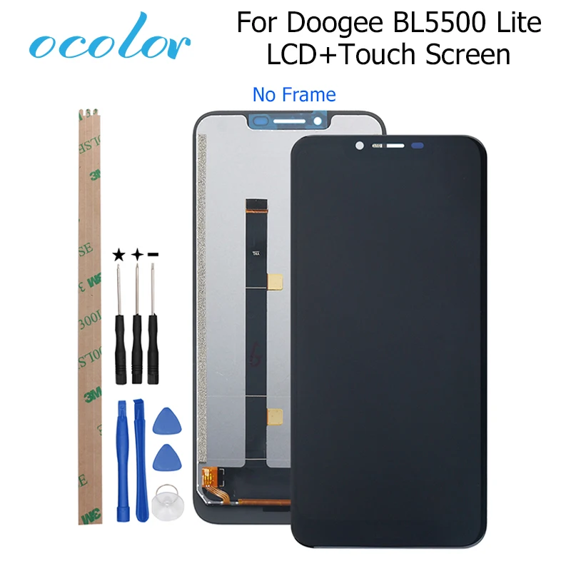 Фото Ocolor Для Doogee BL5500 Lite lcd дисплей и сенсорный экран 6 19 ''Для цифровой аксессуар с