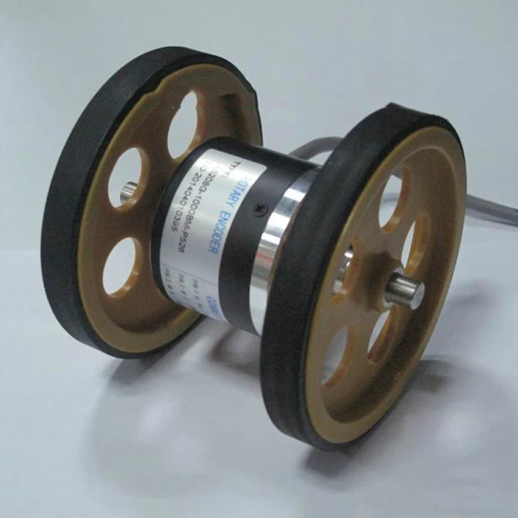 

Double Wheel Meter Wheel Circumference 200mm, 300mm Optional With Outer Diameter 52mm Encoder