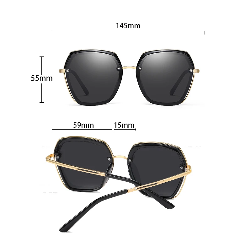2021 Новое поступление модные Поляризационные солнечные очки женские градусов