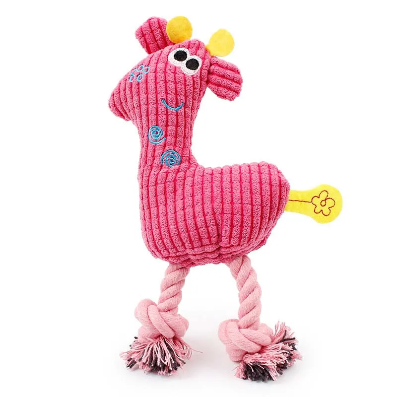 Милые жевательные игрушки Плюшевая собачка пищащий звук подходит для всех
