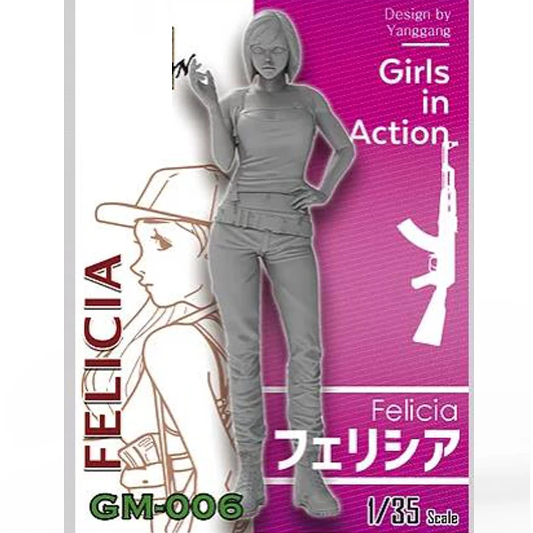 1/35 масштаб неокрашенные смолы фигура Фелиция GK фигура|Наборы для сборки моделей|
