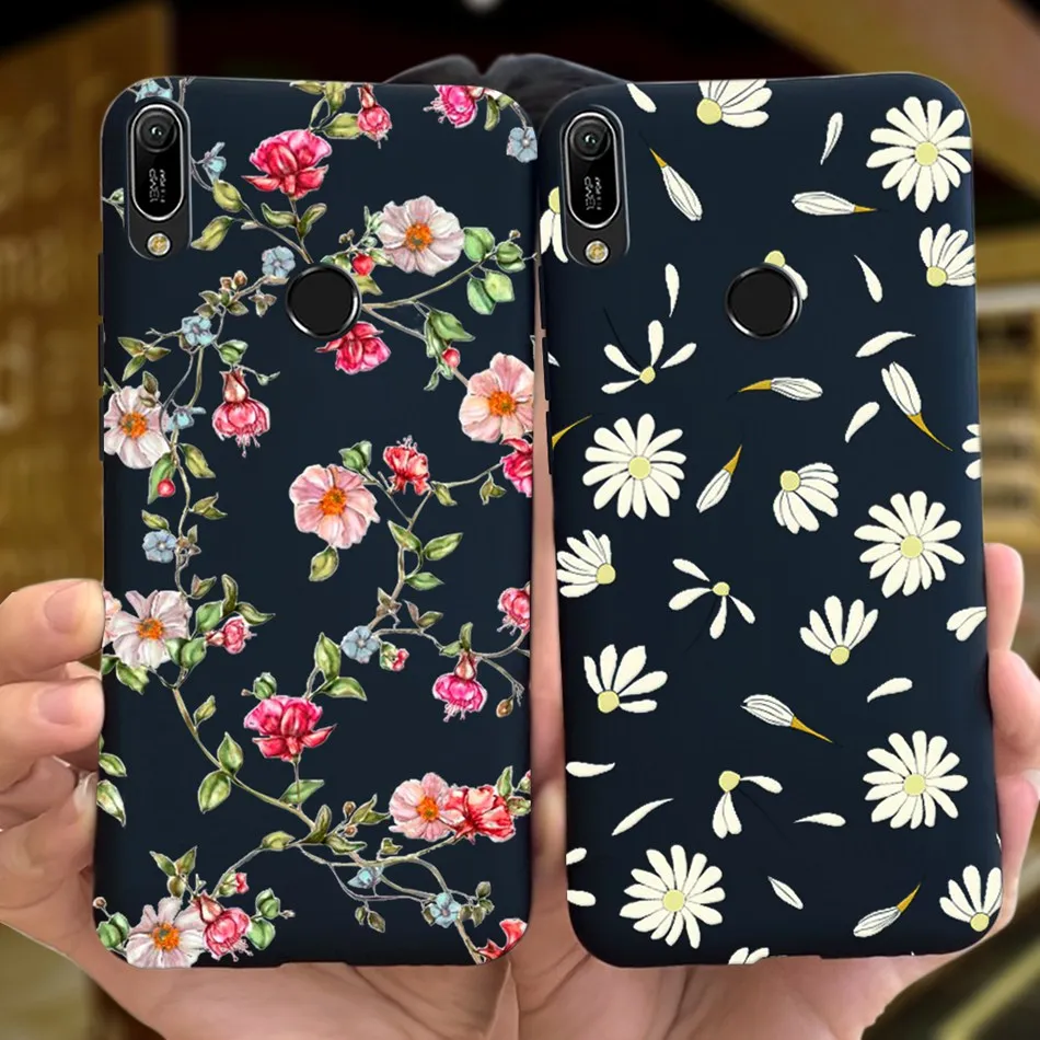 Чехол для Huawei Y6 2019 симпатичный чехол телефона Y 6 дюйма искусственный силиконовый