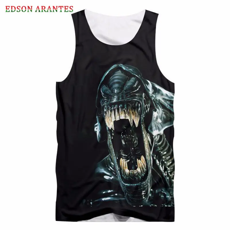 Новинка 3d принт ужас мутант монстр для мужчин и женщин безрукавка крутая мужская