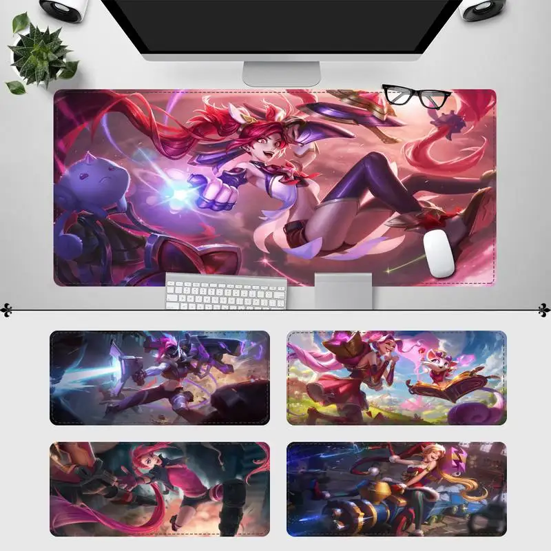 

Luxury League of Legends Jinx Gaming Mouse Pad Laptop Computer Mause Pad Desk Mat For Big Gaming Mouse Mat For Overwatch/CS GO