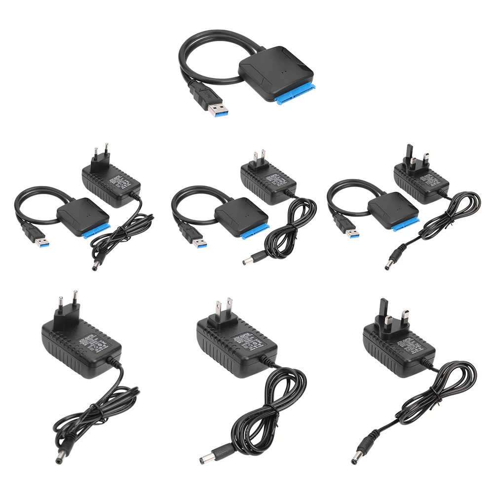 Кабель переходник с USB 3 0 на SATA для 2 5/3 5 дюймового SSD HDD жесткого диска компьютерный