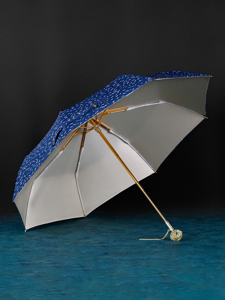 Economici Ombrello Pieghevole Di Lusso Sun Beach Moda Grandi Donne Protezione Uv Ombrello Da Lavoro Antivento Guarda Chuva Rain Gear BD50UU