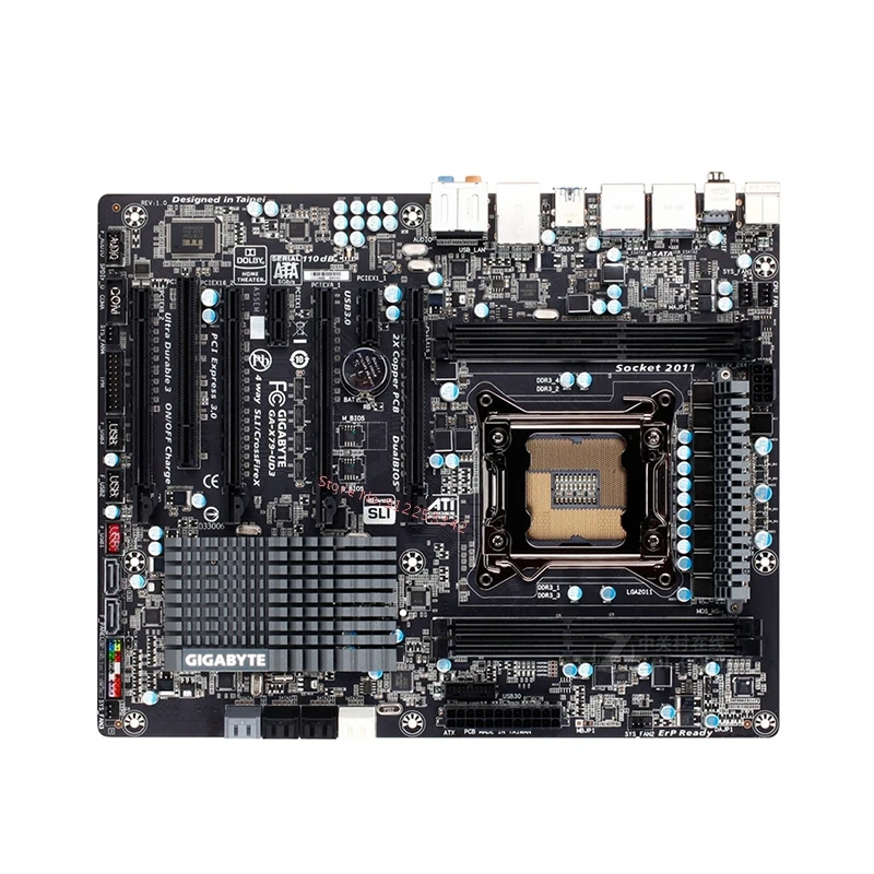 Для GIGABYTE GA-X79-UD3 материнская плата LGA 2011 DDR3 X79-UD3 для Intel X79 32GB десктопная SATA III PCI-E X16