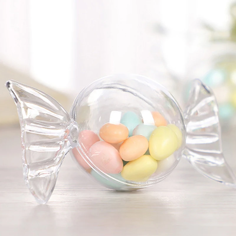 12Pcs Mini Cute Sweets Shaped Candy Box Transparent Box Wedding Birthday Party Baby Shower Gift Decoration
