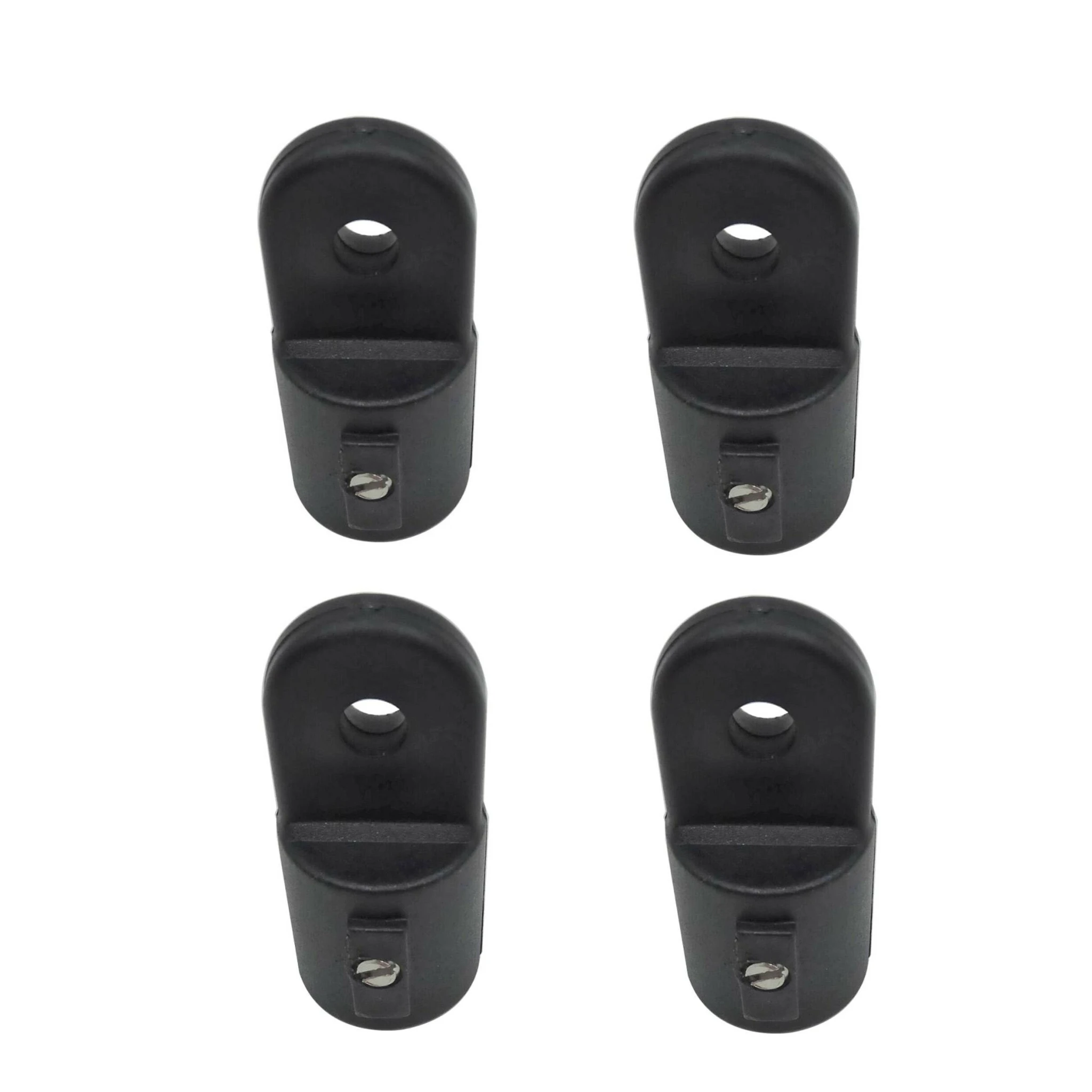 

4X Black Nylon Bimini Top Cover Fittings Cap Outside Eye End 7/8" Tube